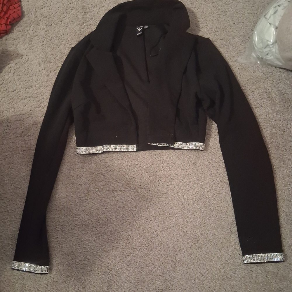 Windsor Black Jacket with Silver Accents